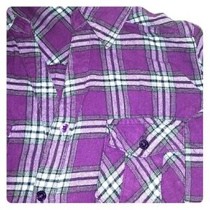 Purple plaid flannel